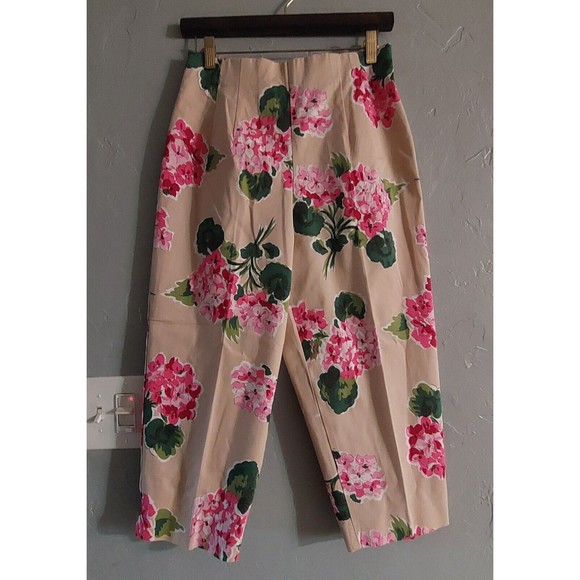 Briggs New York Pants - BRIGGS Pants Capri Women Size 10 Petite, Cotton, Spandex, Zipper, Floral,made In